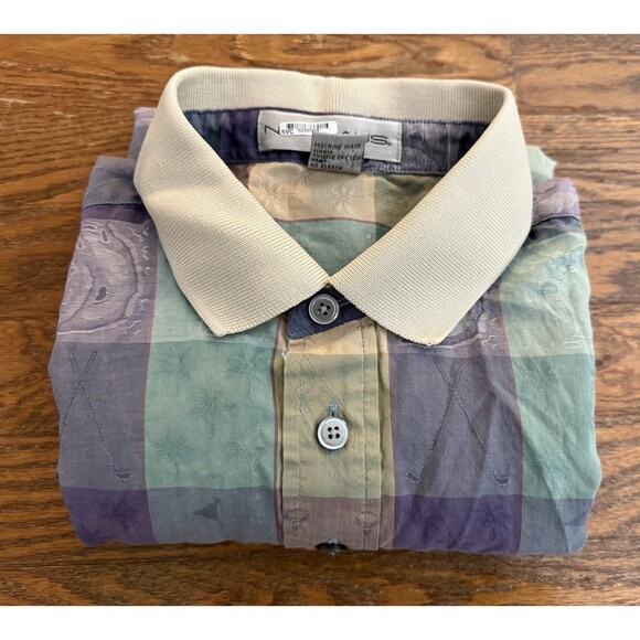 The Challenge at Manele Bobby Jones Polo Shirt Mens L Golf Short Sleeve Colorful - Picture 8 of 9